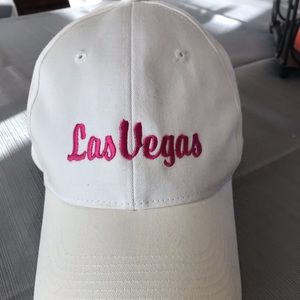 White LasVegas Ladies fit baseball cap